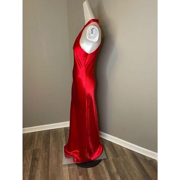 Galvan Eve Heavy Silk Halter-Neck Dress - Picture 6 of 7